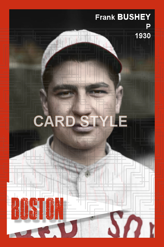 Frank Bushey - 1930 Boston Red Sox - choose a size & style