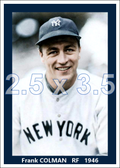 Frank Colman - 1946 New York Yankees - choose a size & style
