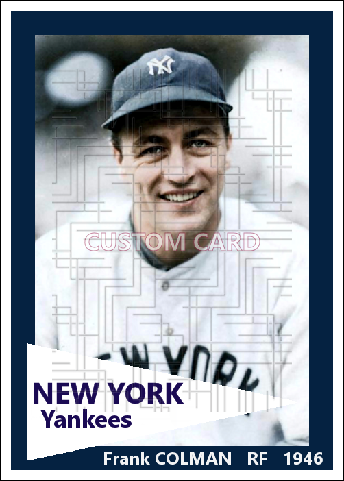 Frank Colman - 1946 New York Yankees - choose a size & style