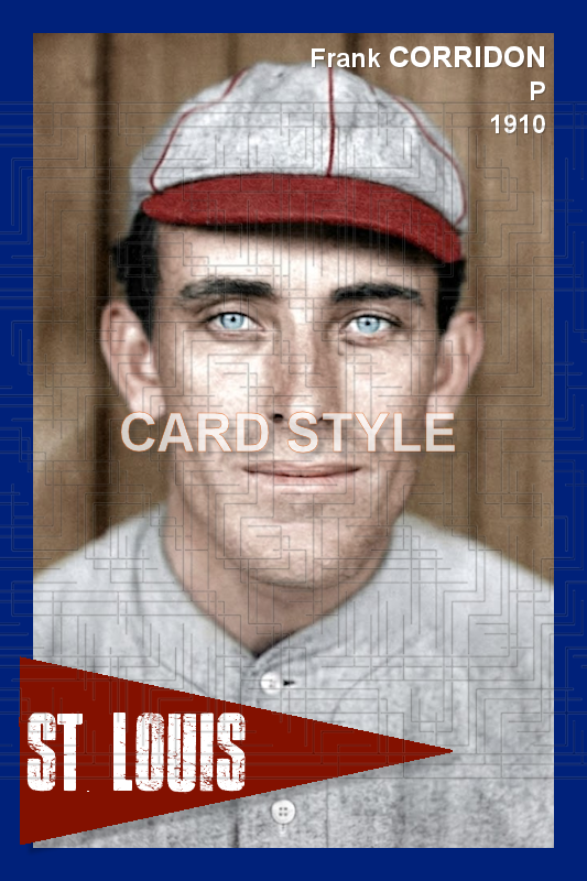 Frank Corridon - 1910 St. Louis Cardinals - choose a size & style