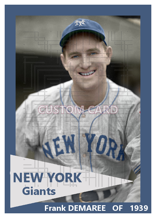Frank Demaree - 1939 New York Giants - choose a size & style