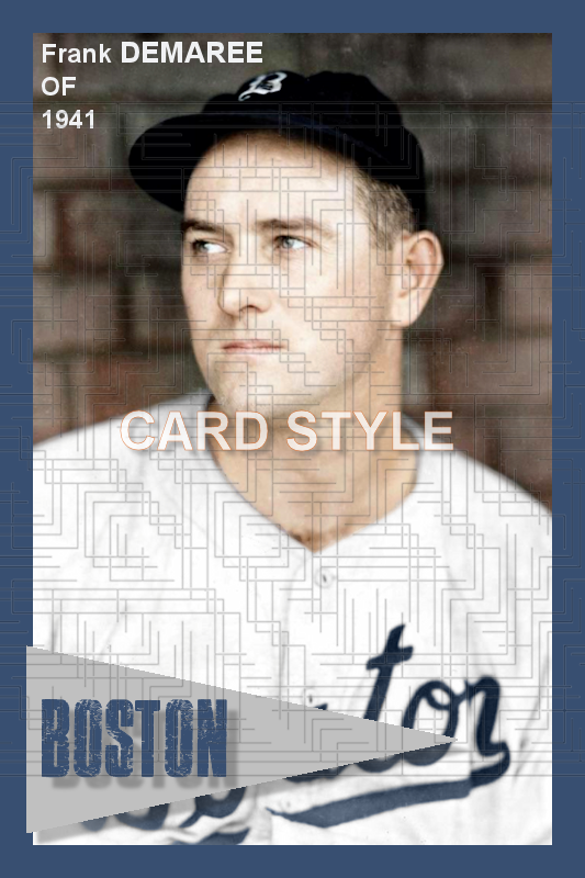Frank Demaree - 1941 Boston Braves - choose a size & style