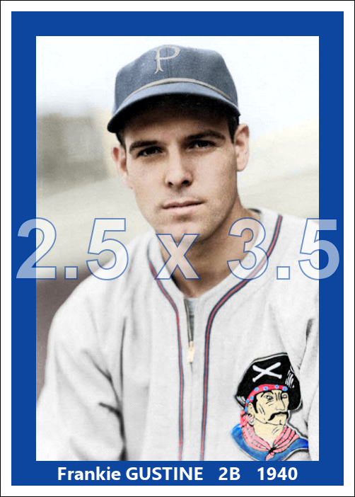 Frankie Gustine - 1940 Pittsburgh Pirates - choose a size & style