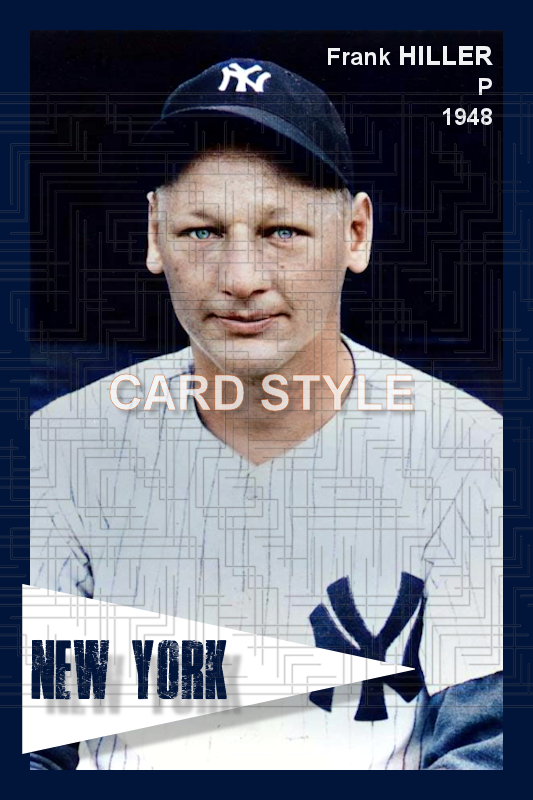 Frank Hiller - 1948 New York Yankees - choose a size & style