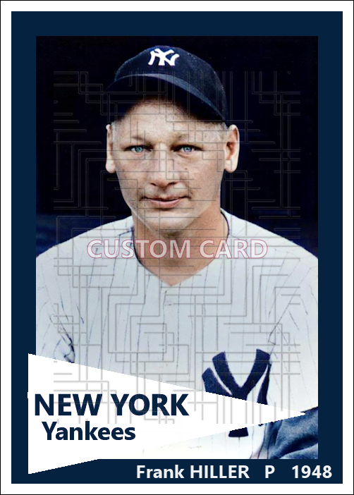 Frank Hiller - 1948 New York Yankees - choose a size & style