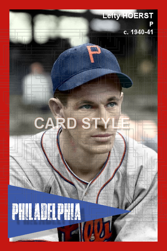 Frank Hoerst - 1940-41 Philadelphia Phillies - choose a size & style