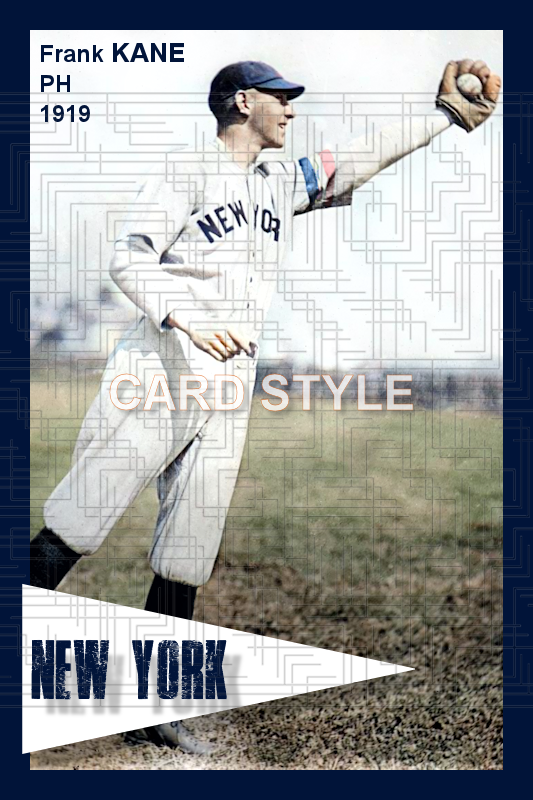Frank Kane - 1919 New York Yankees - choose a size & style