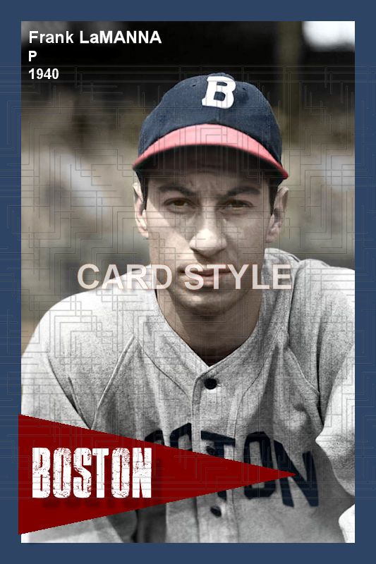 Frank LaManna - 1940 Boston Bees - choose a size & style