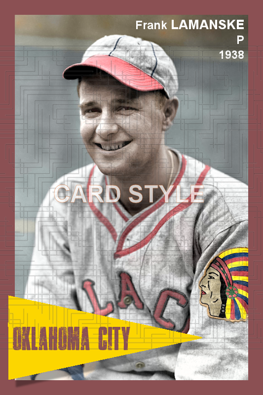 Frank Lamanske - 1938 Oklahoma City Indians - choose a size & style