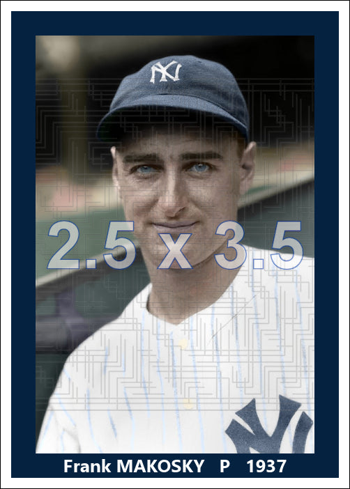 Frank Makosky - 1937 New York Yankees - choose a size & style