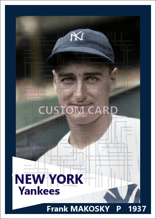 Frank Makosky - 1937 New York Yankees - choose a size & style