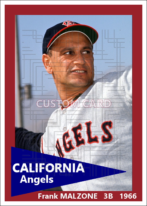 Frank Malzone - 1966 California Angels - choose a size & style