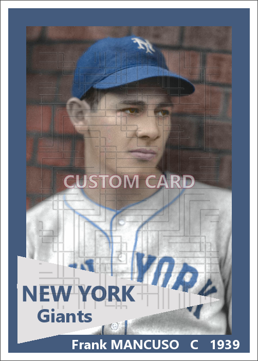 Frank Mancuso - 1939 New York Giants - choose a size & style
