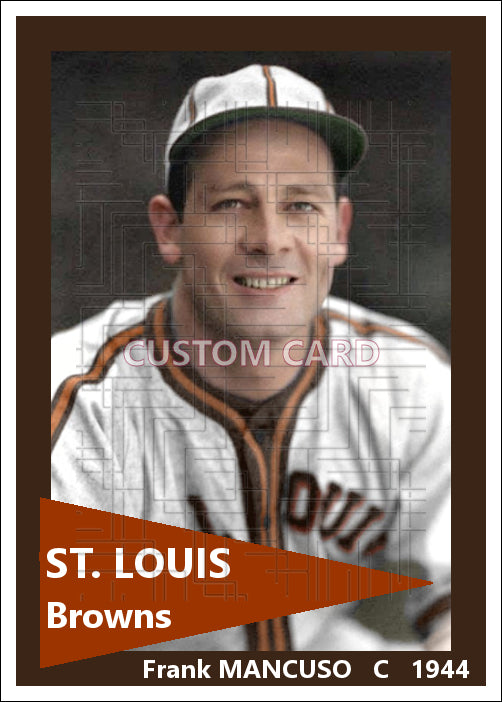 Frank Mancuso - 1944 St. Louis Browns - choose a size & style