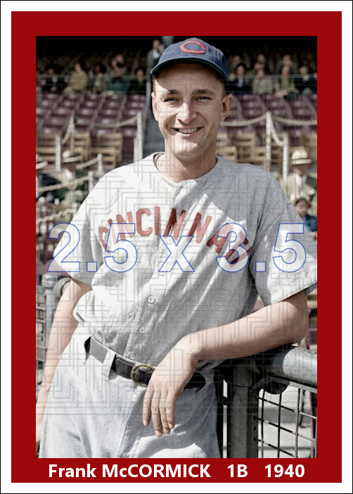 Frank McCormick - 1940 Cincinnati Reds - choose a size & style