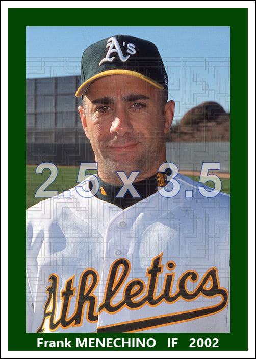 Frank Menechino - 2002 Oakland Athletics - choose a size & style