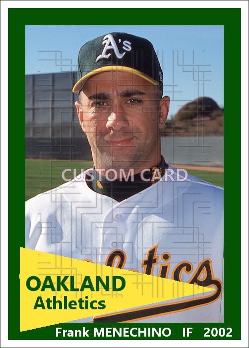 Frank Menechino - 2002 Oakland Athletics - choose a size & style