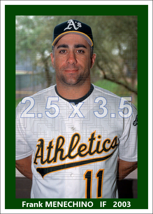 Frank Menechino - 2003 Oakland Athletics - choose a size & style