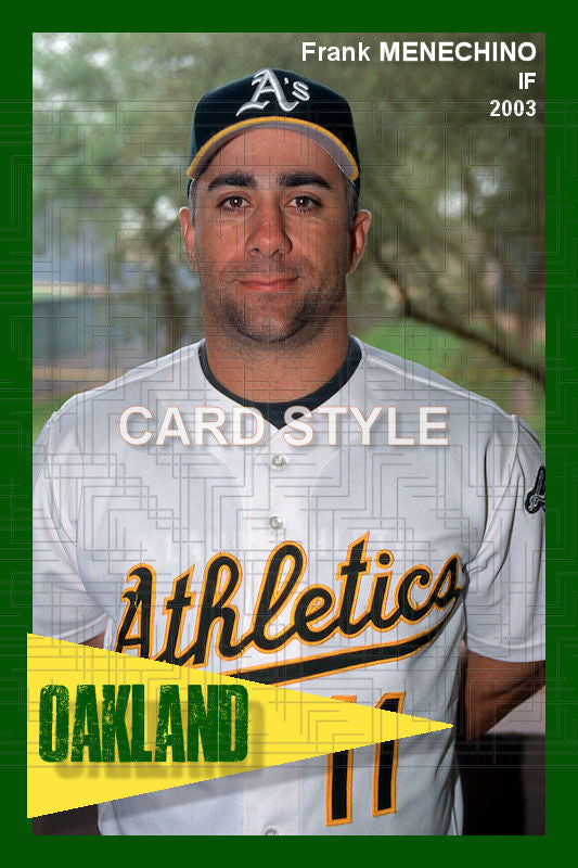 Frank Menechino - 2003 Oakland Athletics - choose a size & style
