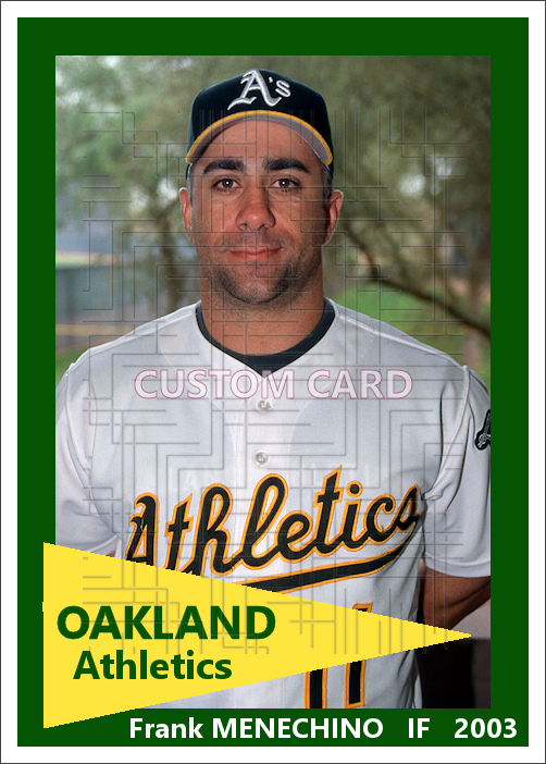 Frank Menechino - 2003 Oakland Athletics - choose a size & style