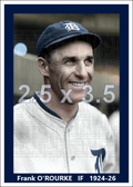 Frank O'Rourke - 1924-26 Detroit Tigers - choose a size & style