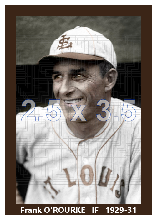 Frank O'Rourke - 1929-31 St. Louis Browns - choose a size & style