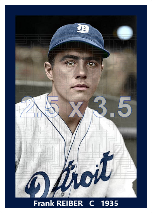 Frank Reiber - 1935 Detroit Tigers - choose a size & style