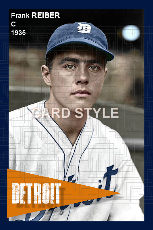Frank Reiber - 1935 Detroit Tigers - choose a size & style