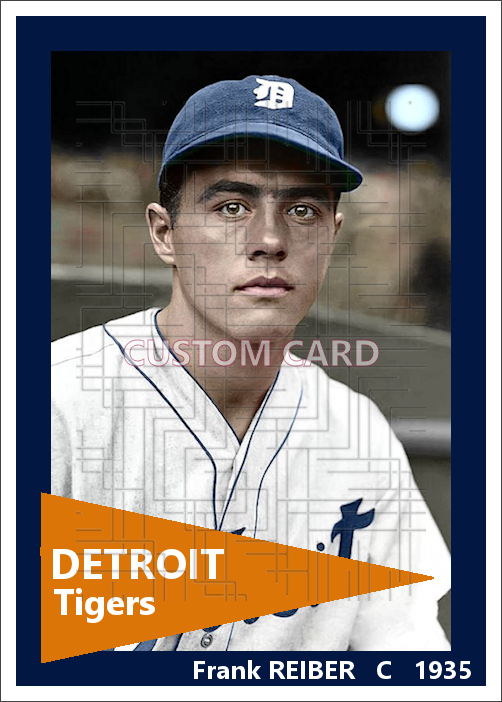 Frank Reiber - 1935 Detroit Tigers - choose a size & style