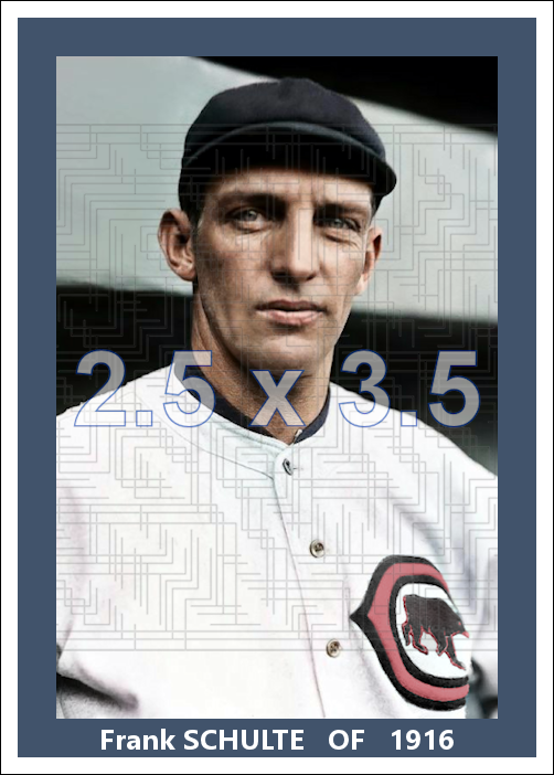 Frank Schulte - 1916 Chicago Cubs - choose a size & style