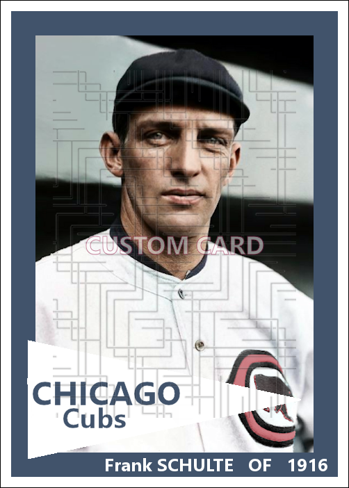 Frank Schulte - 1916 Chicago Cubs - choose a size & style