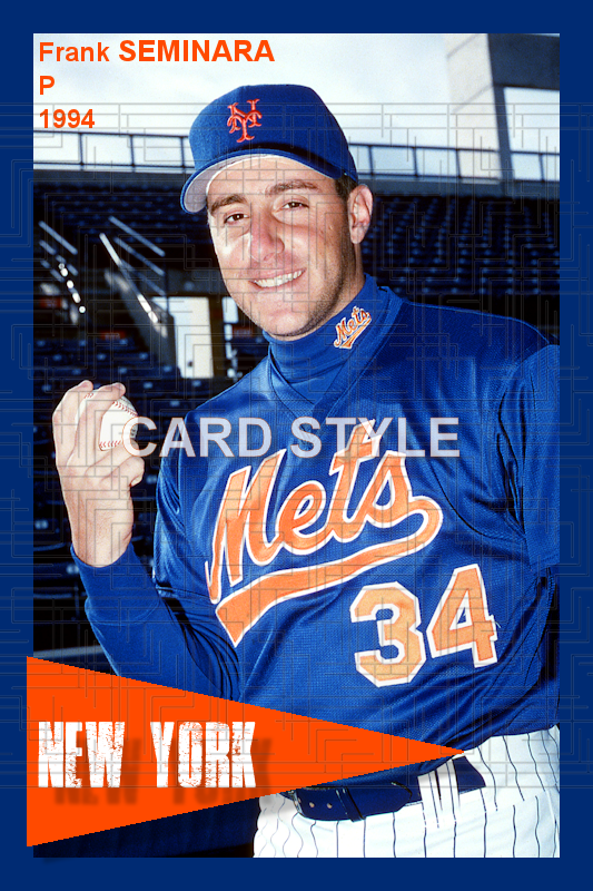 Frank Seminara - 1994 New York Mets - choose a size & style