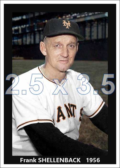 Frank Shellenback - 1956 New York Giants - choose a size & style