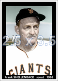 Frank Shellenback - 1965 San Francisco Giants - choose a size & style