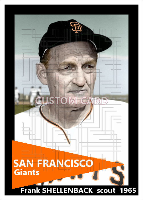 Frank Shellenback - 1965 San Francisco Giants - choose a size & style