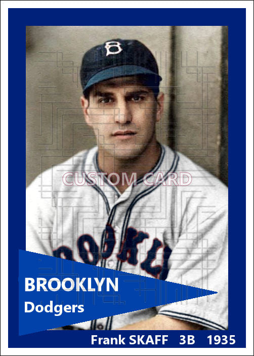 Frank Skaff - 1935 Brooklyn Dodgers - choose a size & style