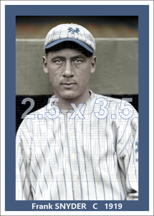 Frank Snyder - 1919 New York Giants - choose a size & style