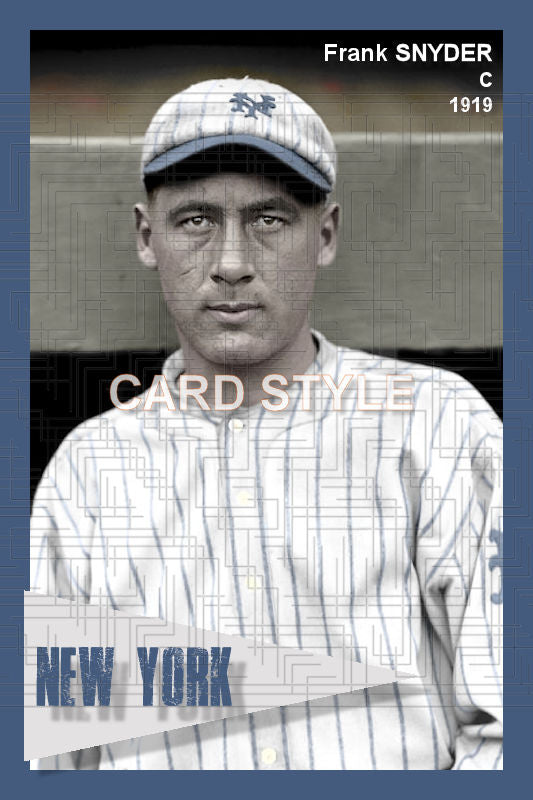 Frank Snyder - 1919 New York Giants - choose a size & style