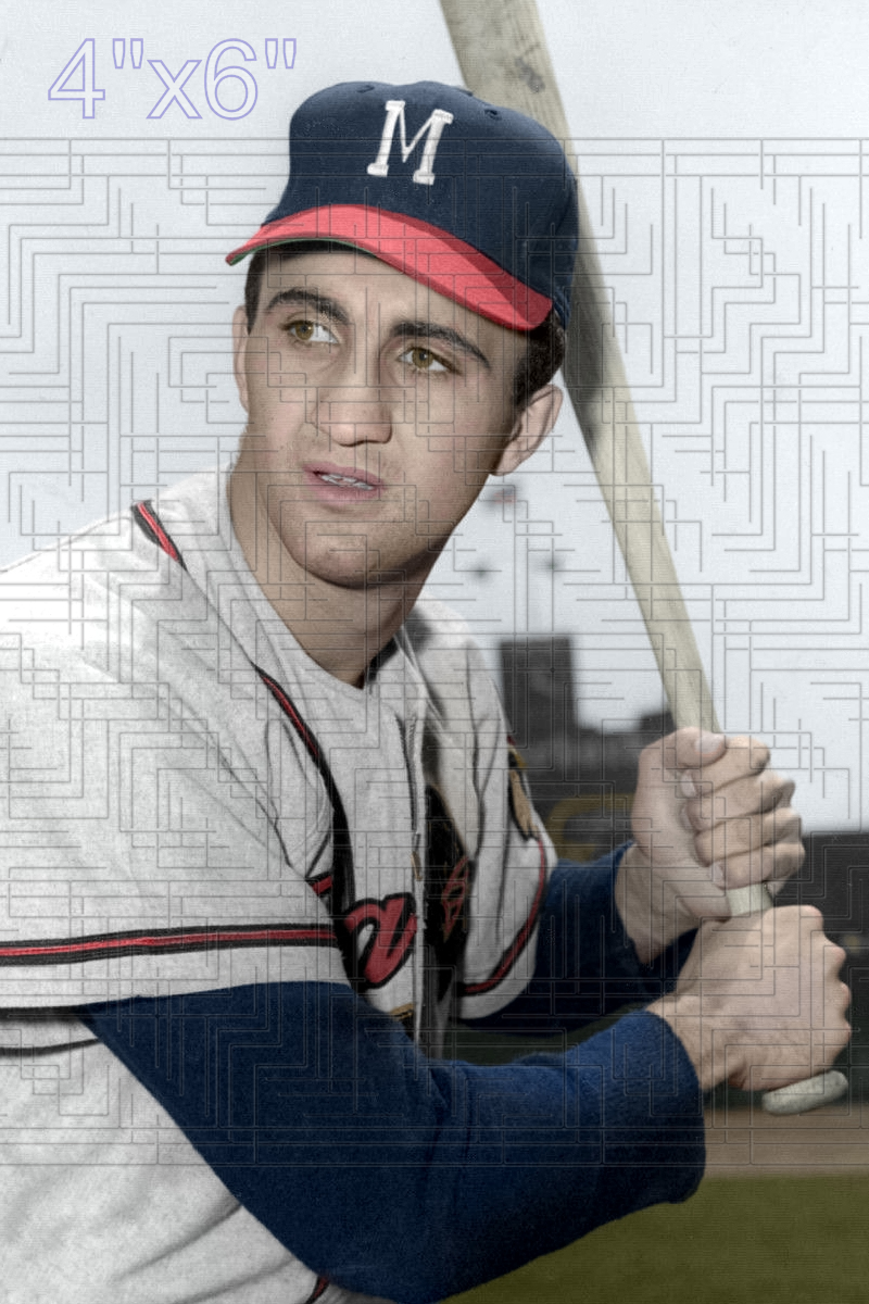 Frank Torre - 1956 Milwaukee Braves - choose a size & style