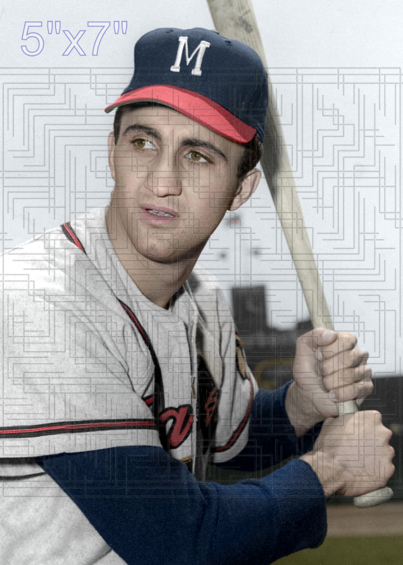 Frank Torre - 1956 Milwaukee Braves - choose a size & style