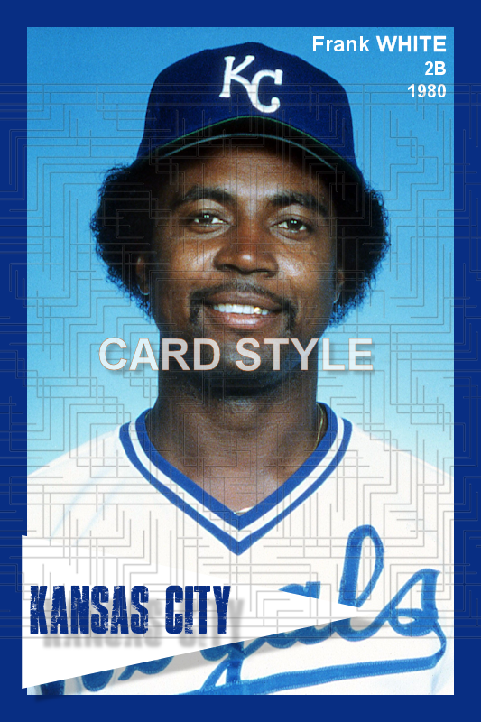 Frank White - 1980 Kansas City Royals - choose a size & style