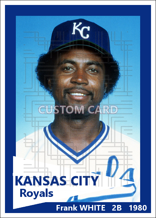 Frank White - 1980 Kansas City Royals - choose a size & style