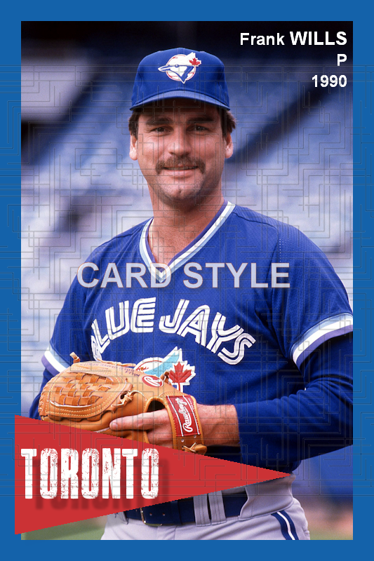 Frank Wills - 1990 Toronto Blue Jays - choose a size & style