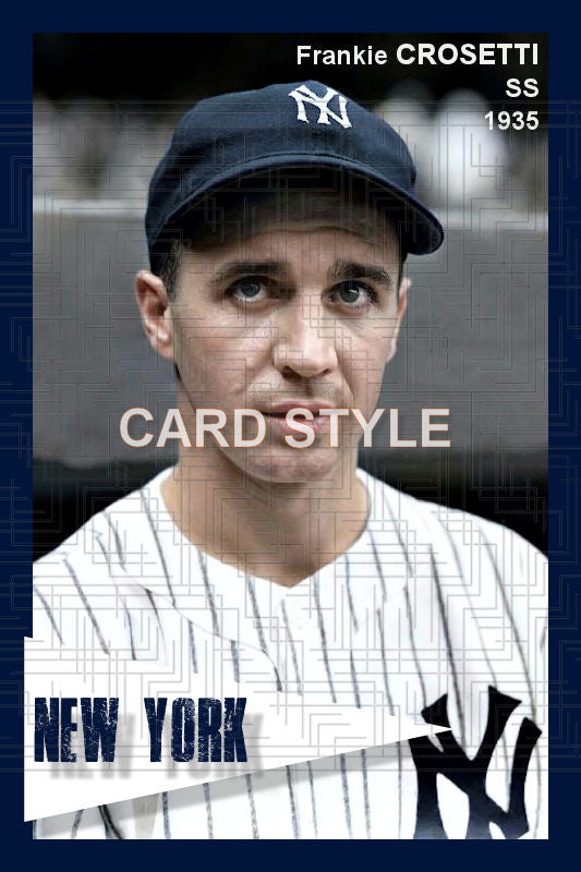 Frankie Crosetti - 1935 New York Yankees - choose a size & style