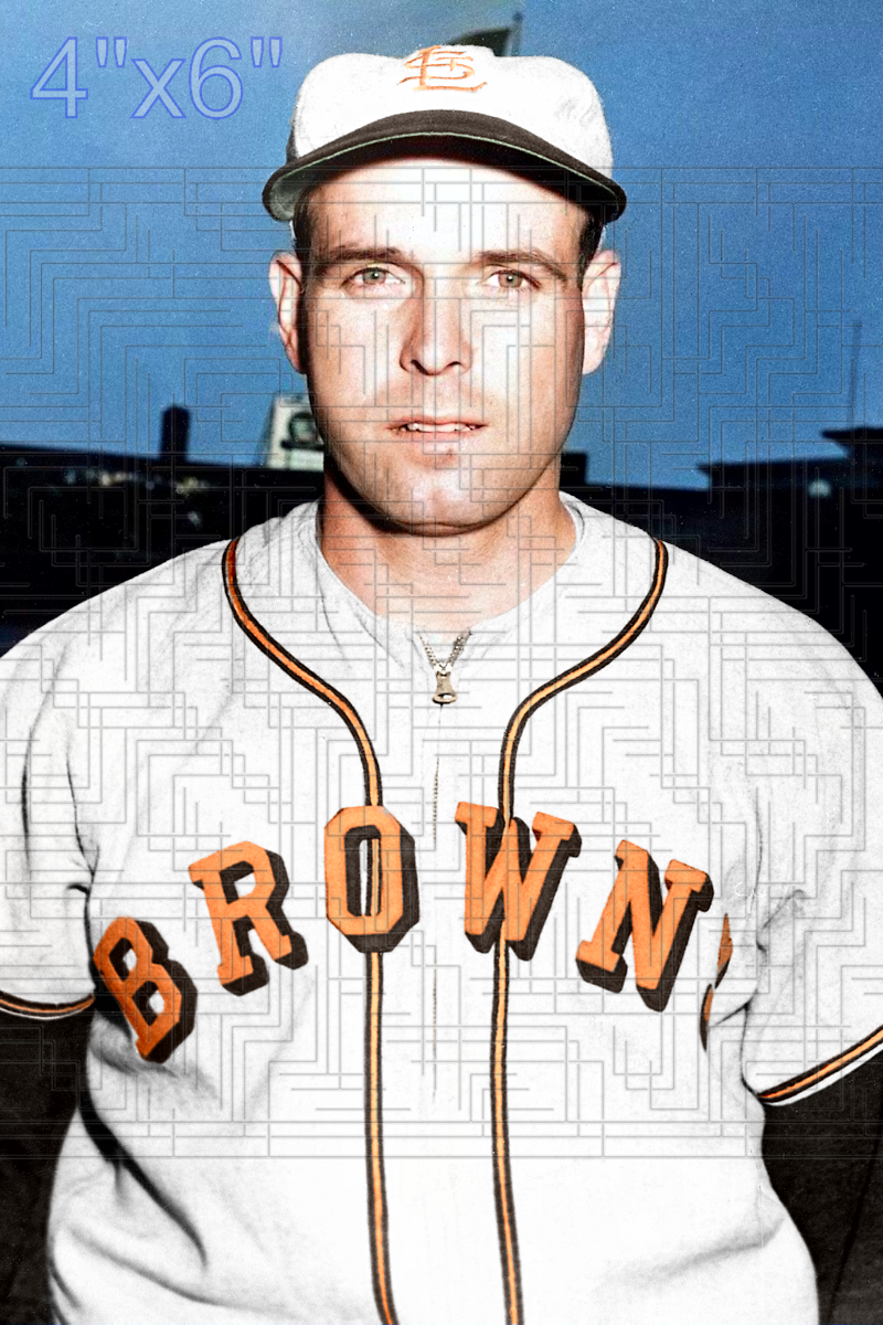 Frankie Gustine - 1950 St. Louis Browns - choose a size & style