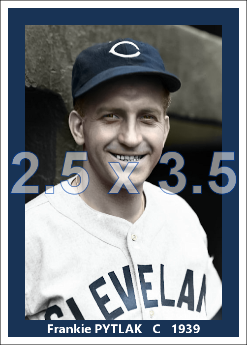 Frankie Pytlak - 1939 Cleveland Indians - choose a size & style