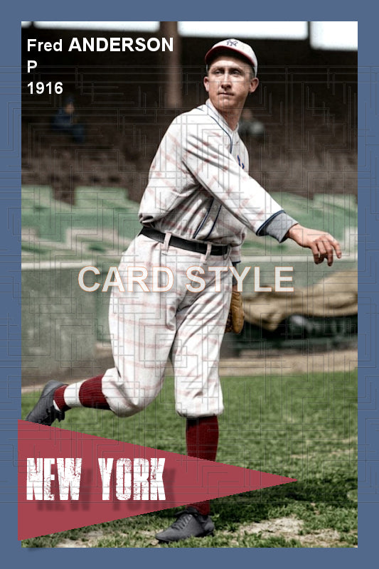 Fred Anderson - 1916 New York Giants - choose a size & style