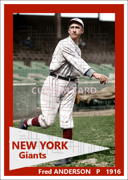 Fred Anderson - 1916 New York Giants - choose a size & style