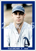 Fred Archer - 1936 Philadelphia Athletics - choose a size & style