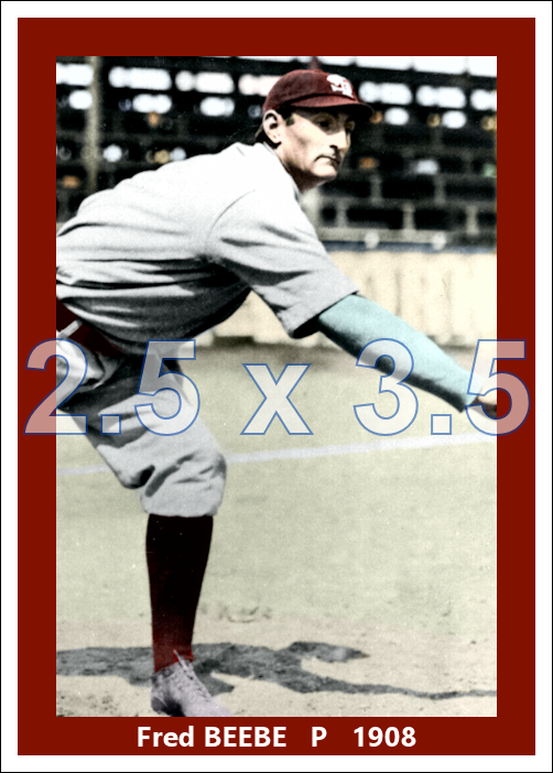 Fred Beebe - 1908 St. Louis Cardinals - choose a size & style